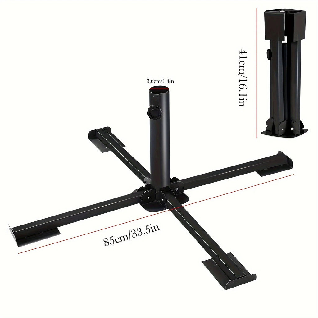 Sturdy portable foldable Christmas tree stand for Christmas tree, camping tent mount or umbrella stand