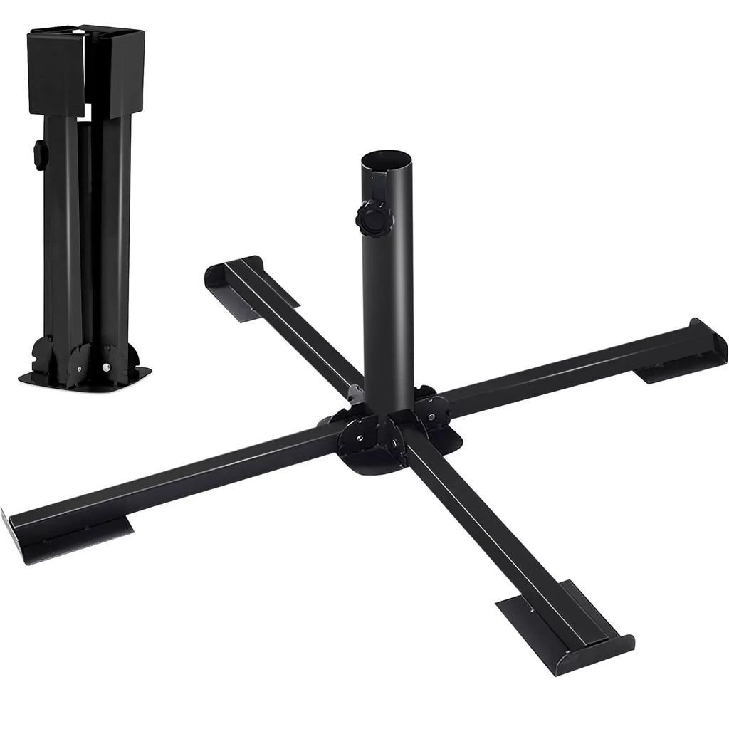 Sturdy portable foldable Christmas tree stand for Christmas tree, camping tent mount or umbrella stand
