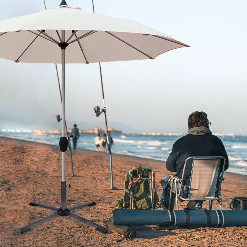 Sturdy portable foldable Christmas tree stand for Christmas tree, camping tent mount or umbrella stand