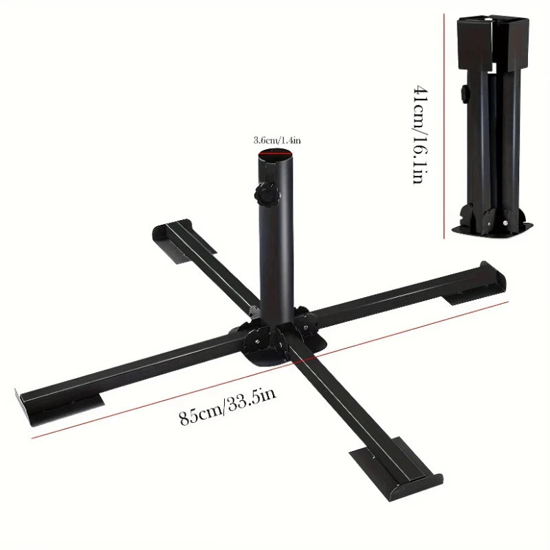 Sturdy portable foldable Christmas tree stand for Christmas tree, camping tent mount or umbrella stand