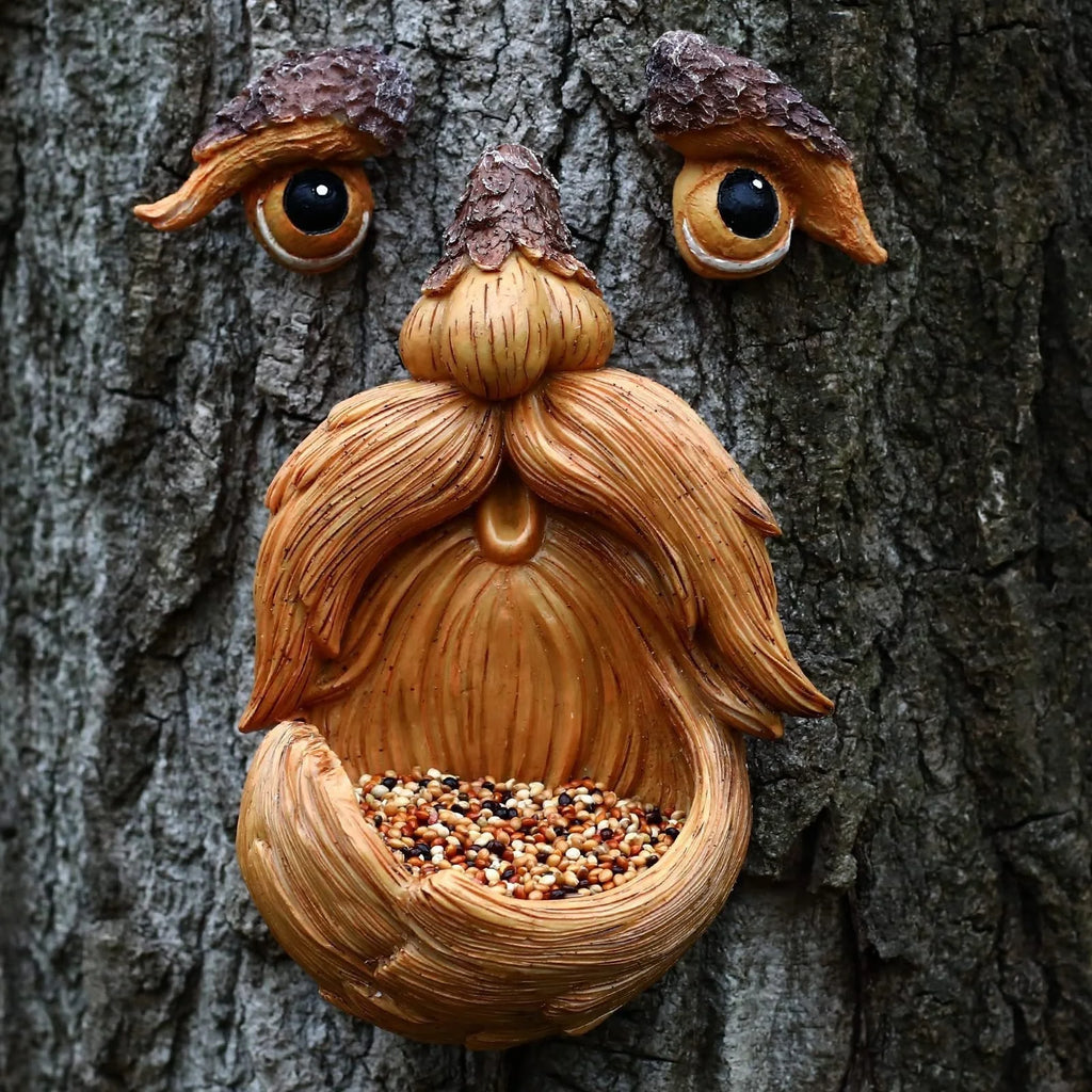 Tree Face, Tree Faces Outdoor, Tree Art, Tree Decorations Outdoor, Tree Faces, Tree Stump Decor, Face for Tree Trunk