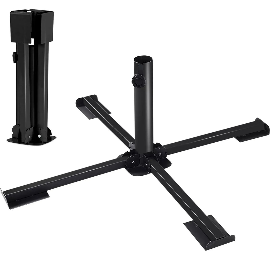 Sturdy portable foldable Christmas tree stand for Christmas tree, camping tent mount or umbrella stand