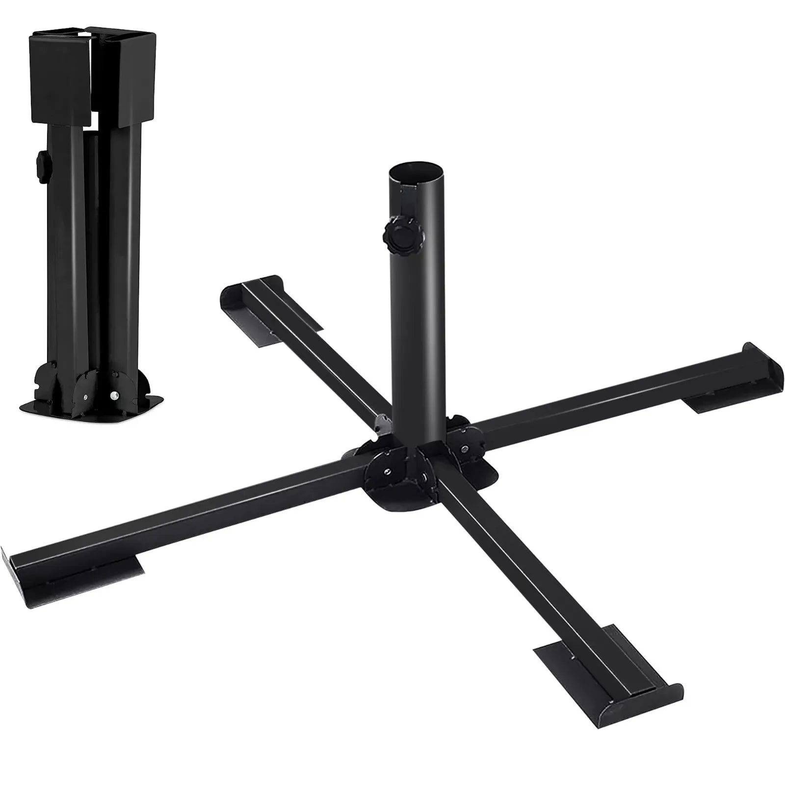 Sturdy portable foldable Christmas tree stand for Christmas tree, camping tent mount or umbrella stand