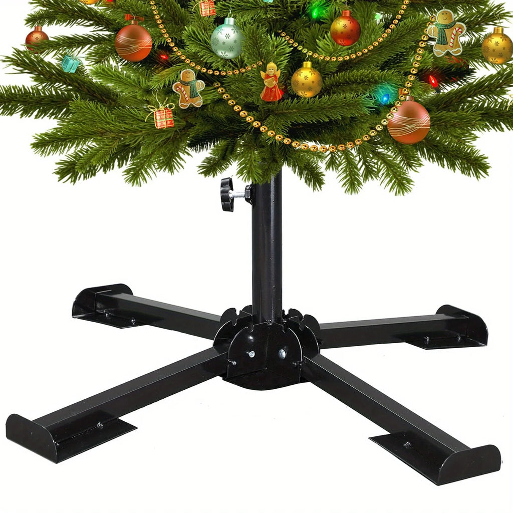 Sturdy Portable Foldable Christmas Tree Stand Telescopic Cross-Folding Umbrella/Camping Tent Mount Tree Holder