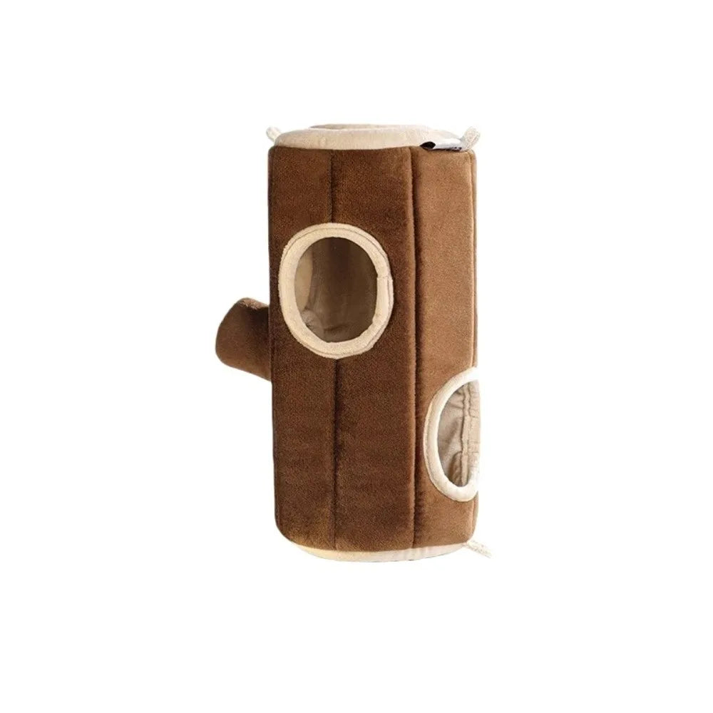 Tree Stump Cute Hamster Cotton House Soft Thickened Hamster Nest Warm Comfortable Rat Sleepping Bed Winter